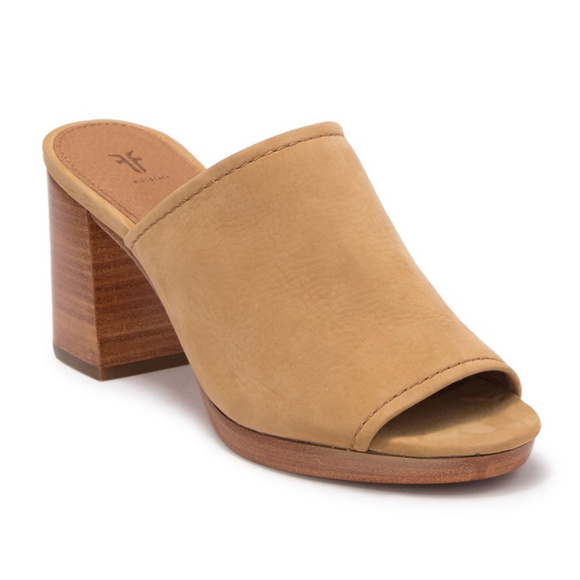 suede block heel mules